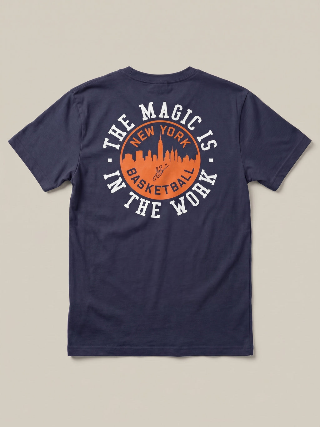 Jalen Brunson Sunwashed Tee - Dune Navy
