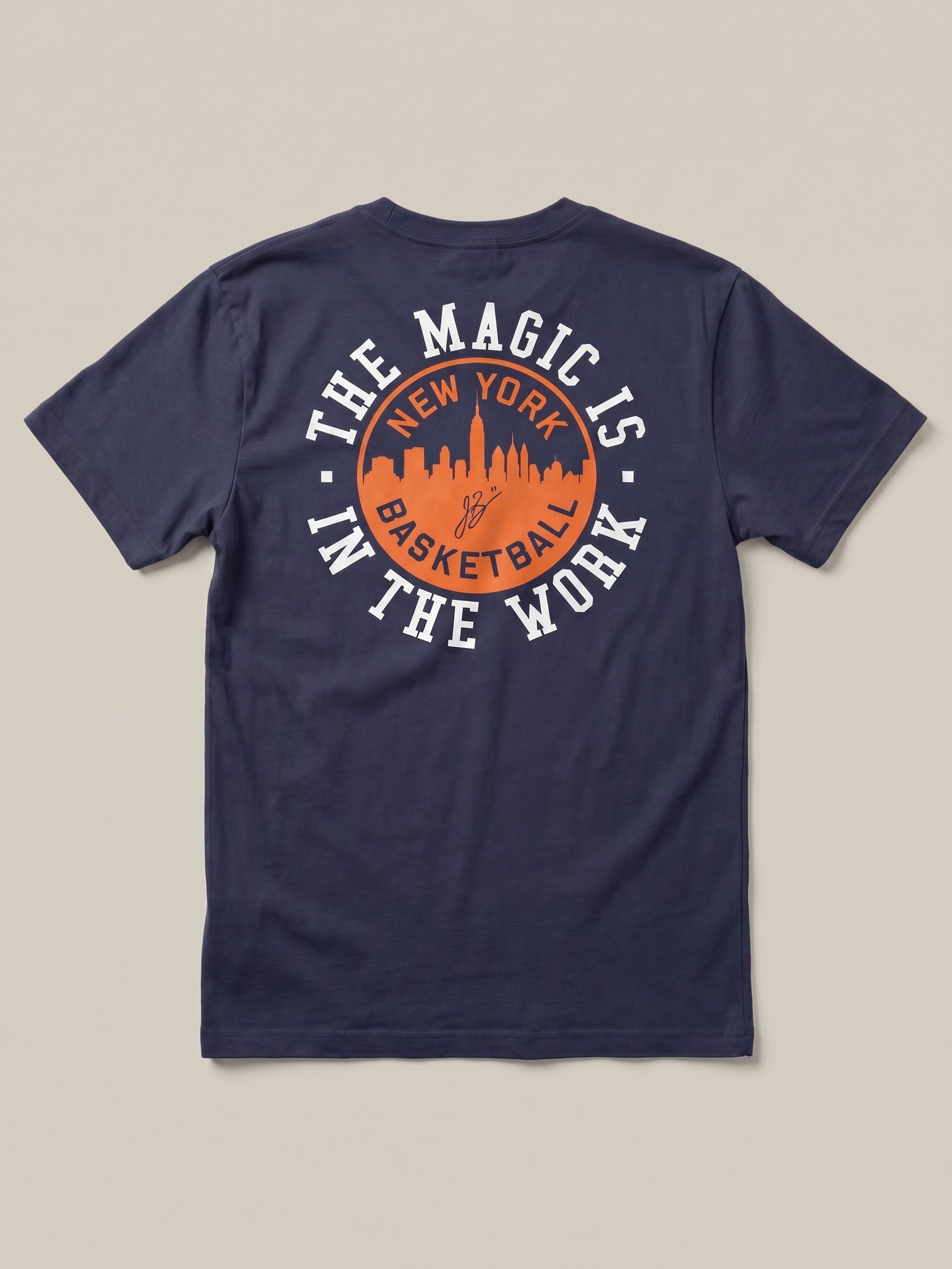 Jalen Brunson Sunwashed Tee - Dune Navy