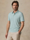 Short-Sleeve Movement™ Polo - Ivory Spring Stripe