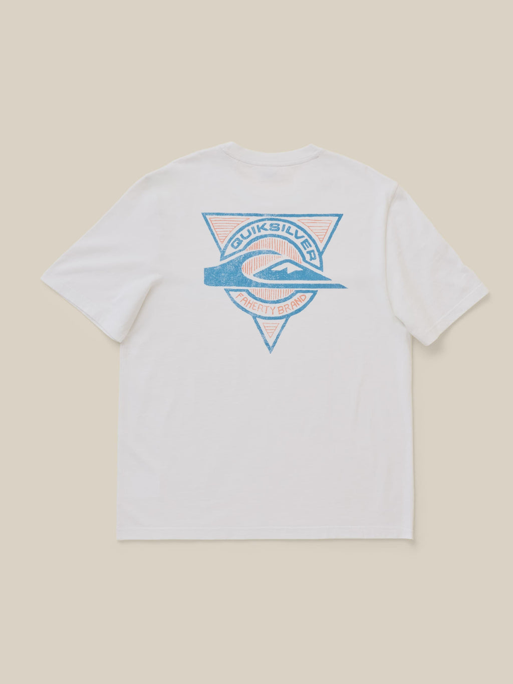 Faherty x Quiksilver Heavy Wash Tee - White