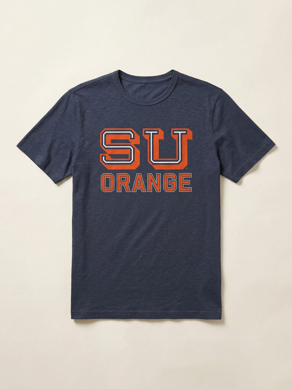 Syracuse University Sunwashed Regenerative Tee - Dune Navy