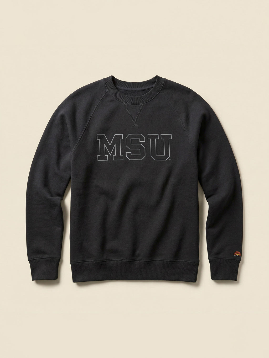 Michigan State High Standard Fleece Crew - Mountain Black