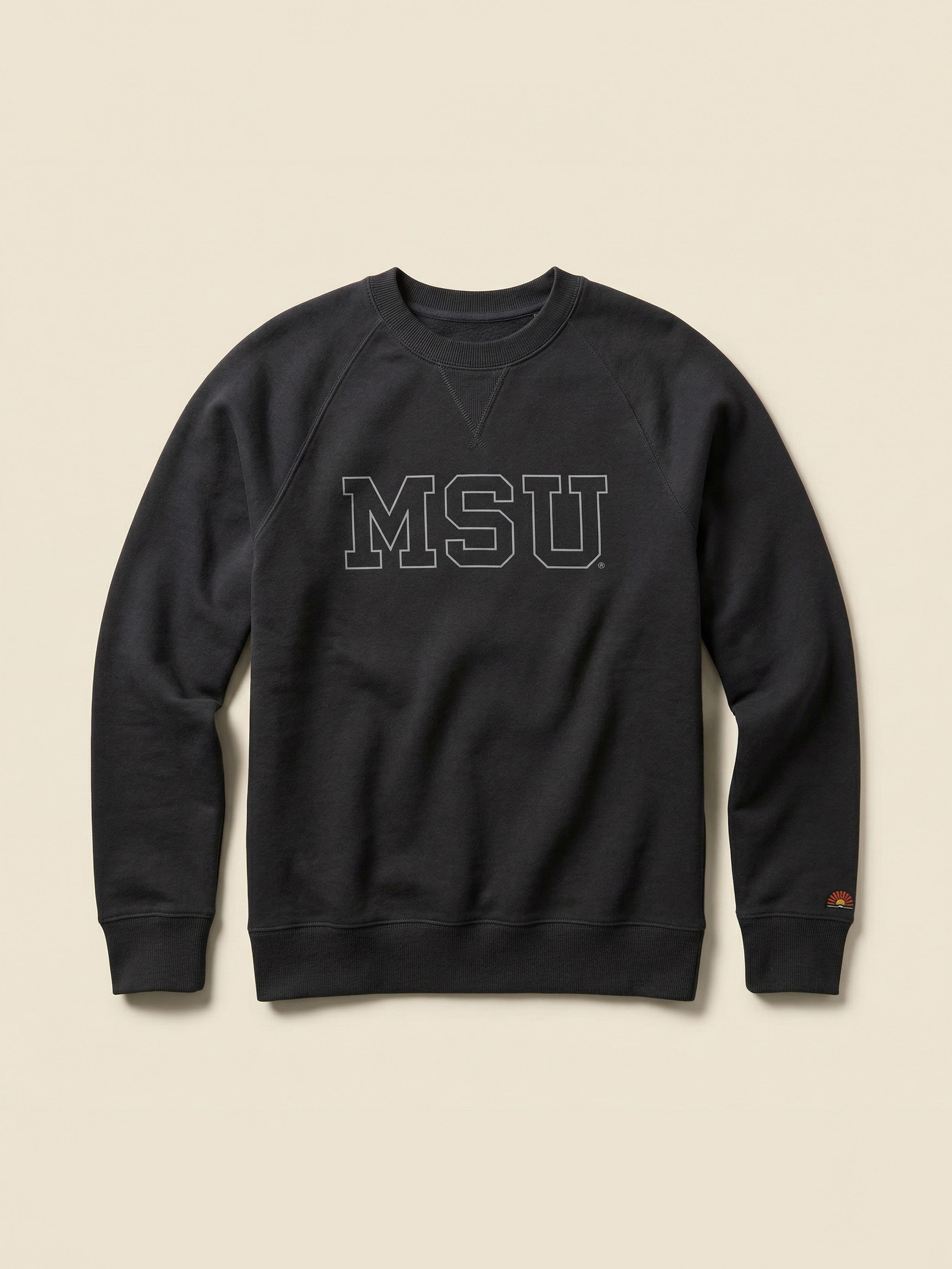 Michigan State High Standard Fleece Crew - Mountain Black