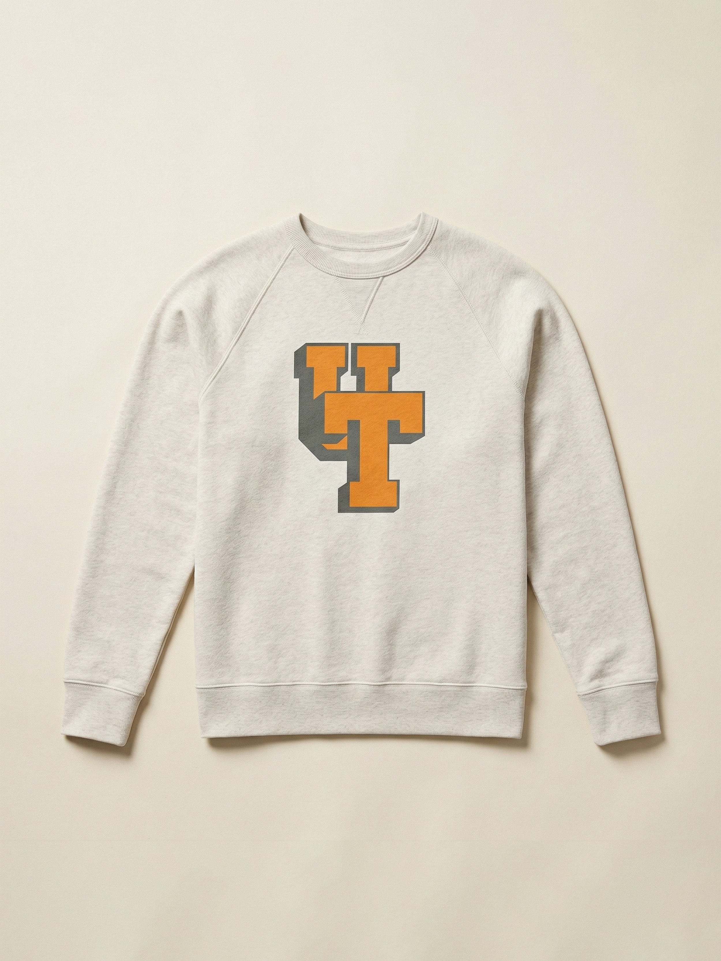 University Of Tennessee High Standard Fleece Crew - Antique Ivory Heather