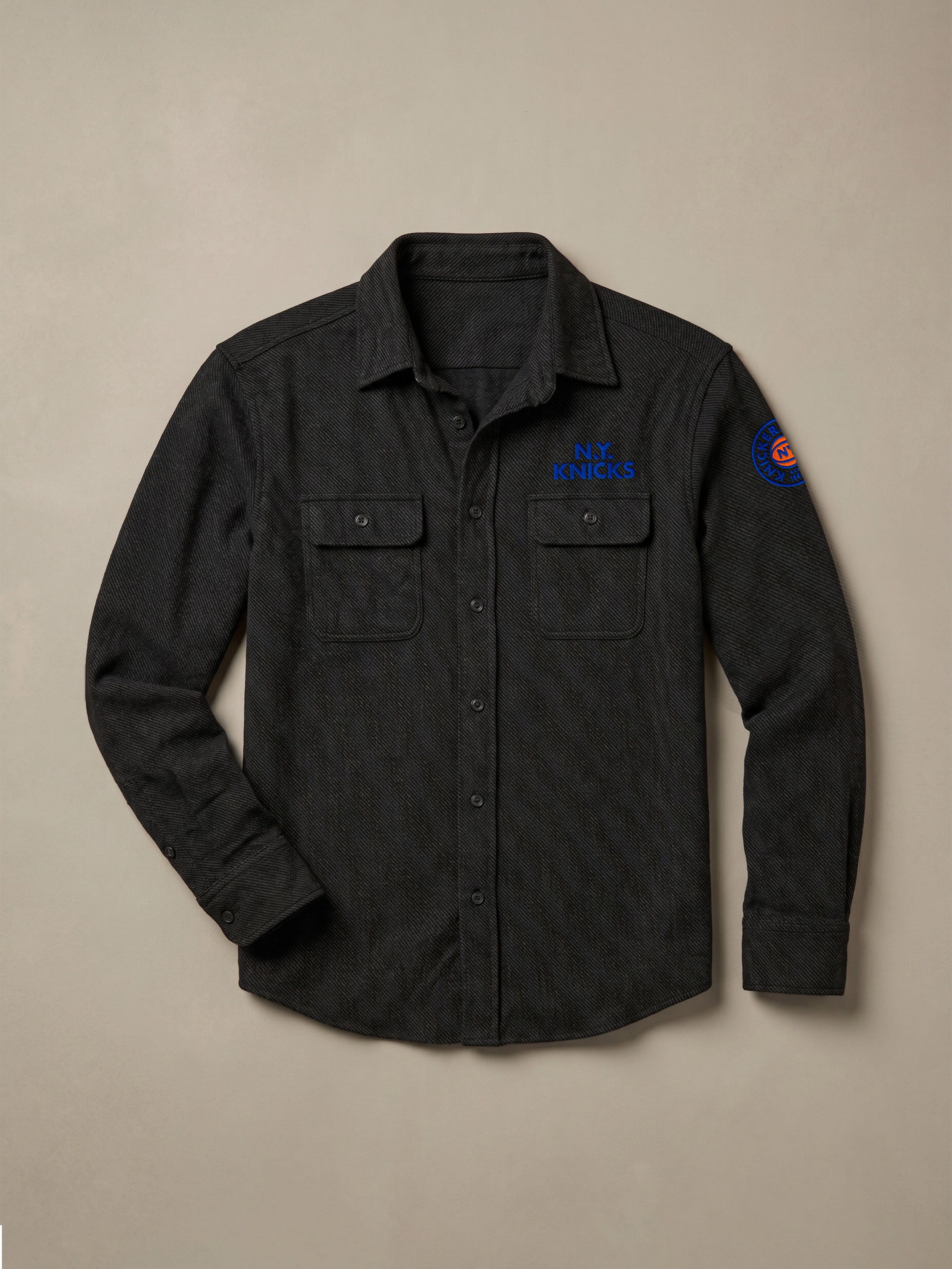 NY Knicks Legend™ Sweater Shirt - Heathered Black Twill