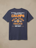 NY Knicks Sunwashed Regenerative Tee - Dune Navy