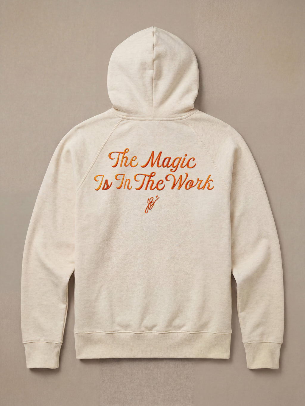 Jalen Brunson High Standard Fleece Hoodie - Antique Ivory Heather