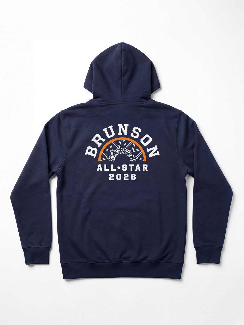 Jalen Brunson All-Star Weekend High Standard Fleece Zip Hoodie - Blue Nights
