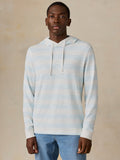 Sunwashed Organic Hoodie - Beach Sky Stripe