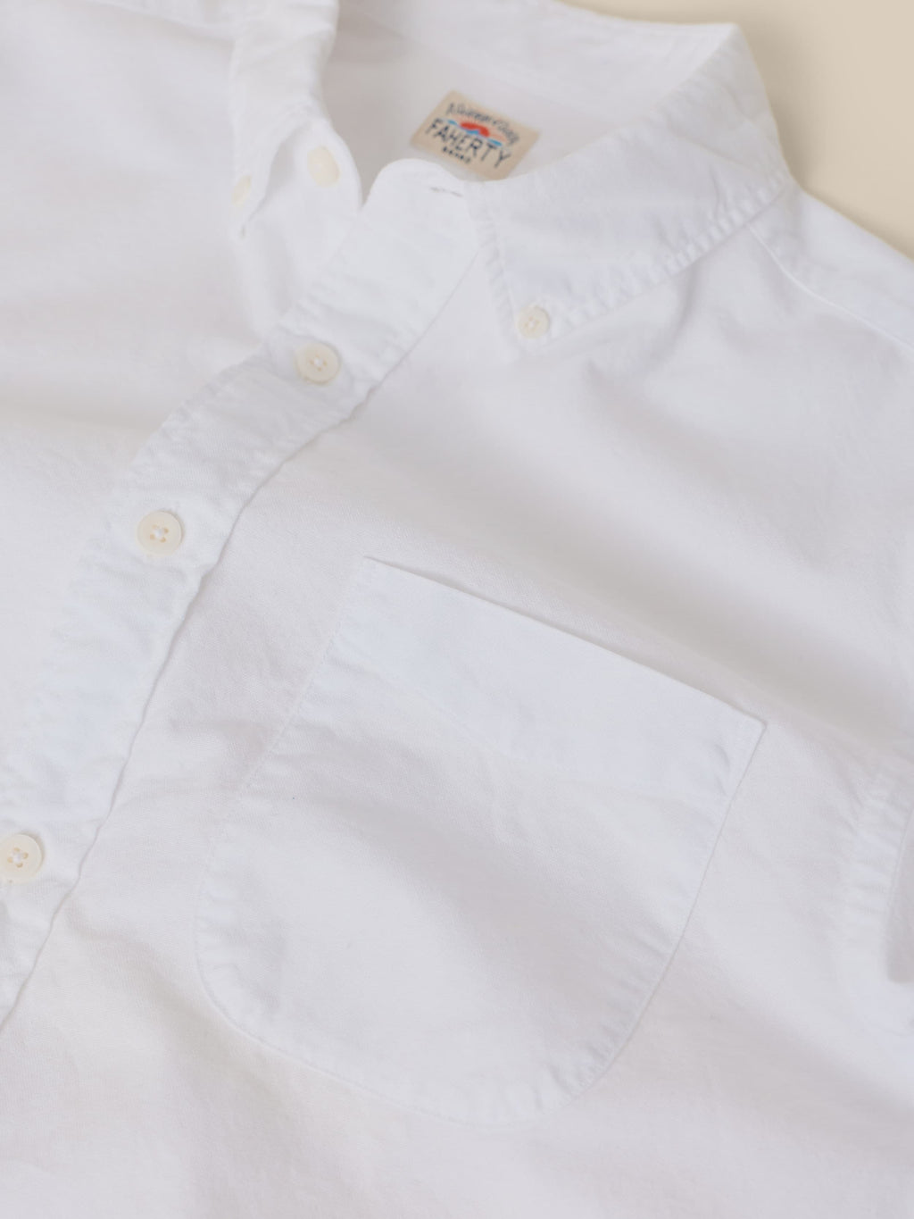 Laundered Oxford Shirt - Pure White