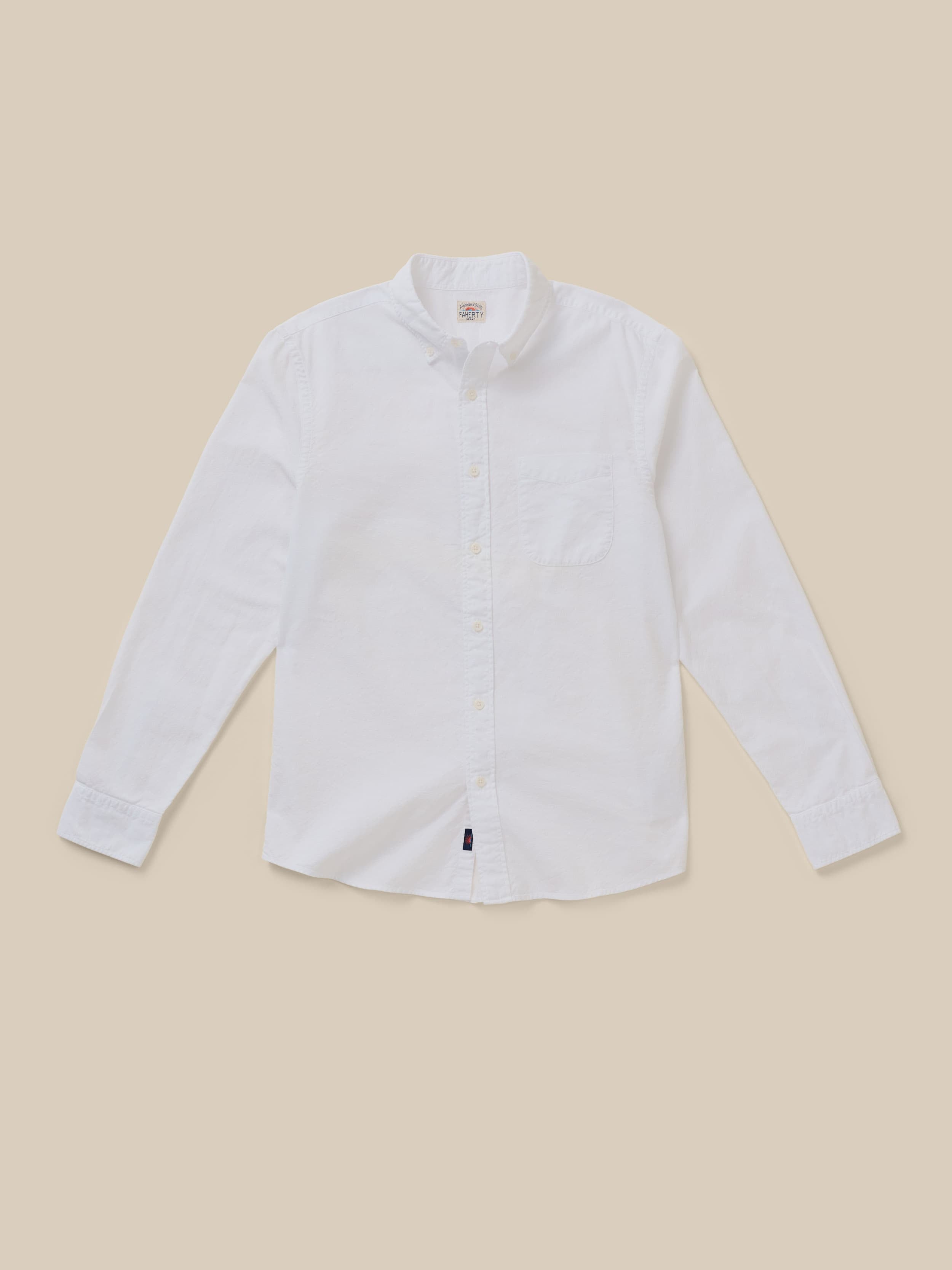 Laundered Oxford Shirt - Pure White