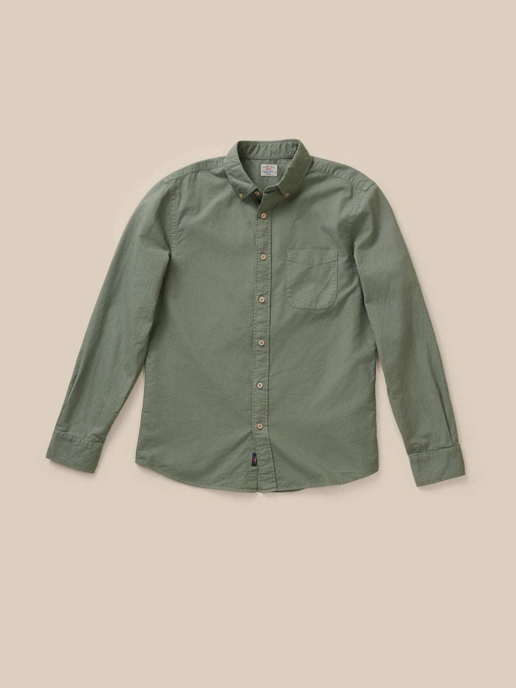 Laundered Oxford Shirt - Ridge Olive