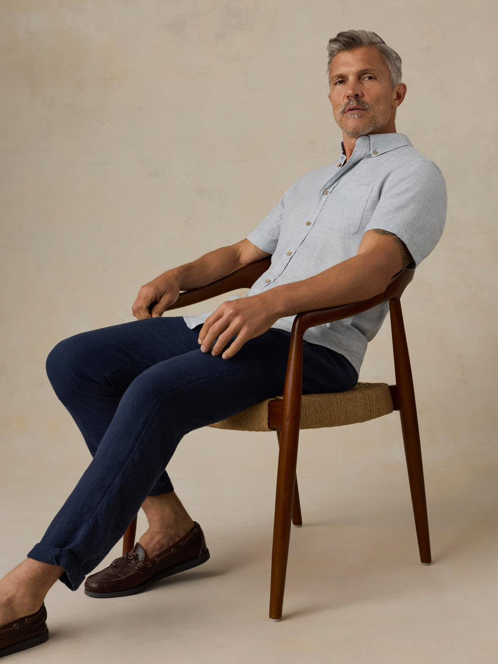 Short-Sleeve Breeze Shirt - Blue Streams