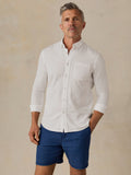 Long-Sleeve Weightless Cotton Shirt - Pure White
