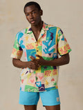 Faherty x Quiksilver Short-Sleeve Camp Shirt - Sunshine Coast Tile