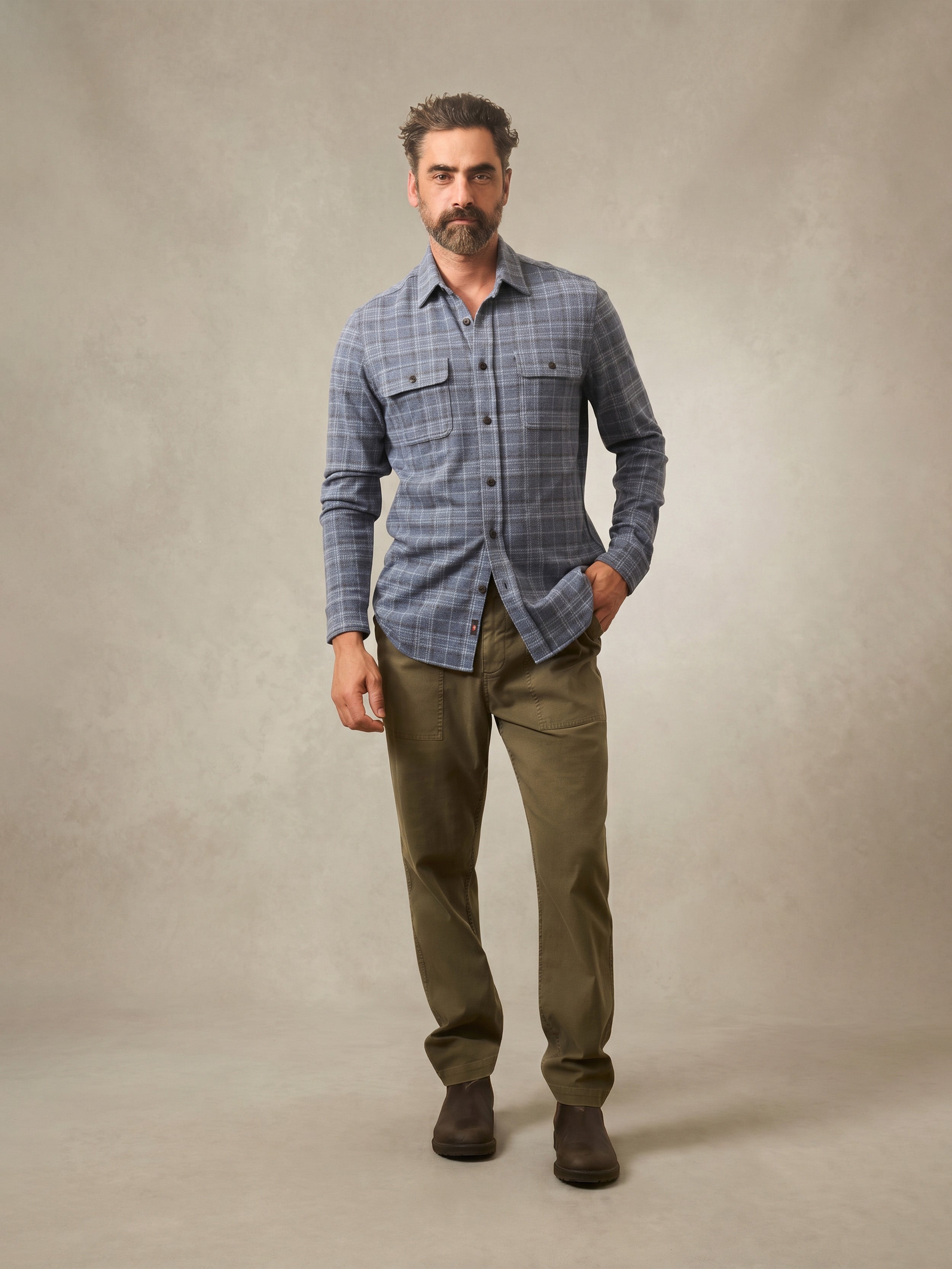 Legend™ Sweater Shirt - Castle Lake Plaid