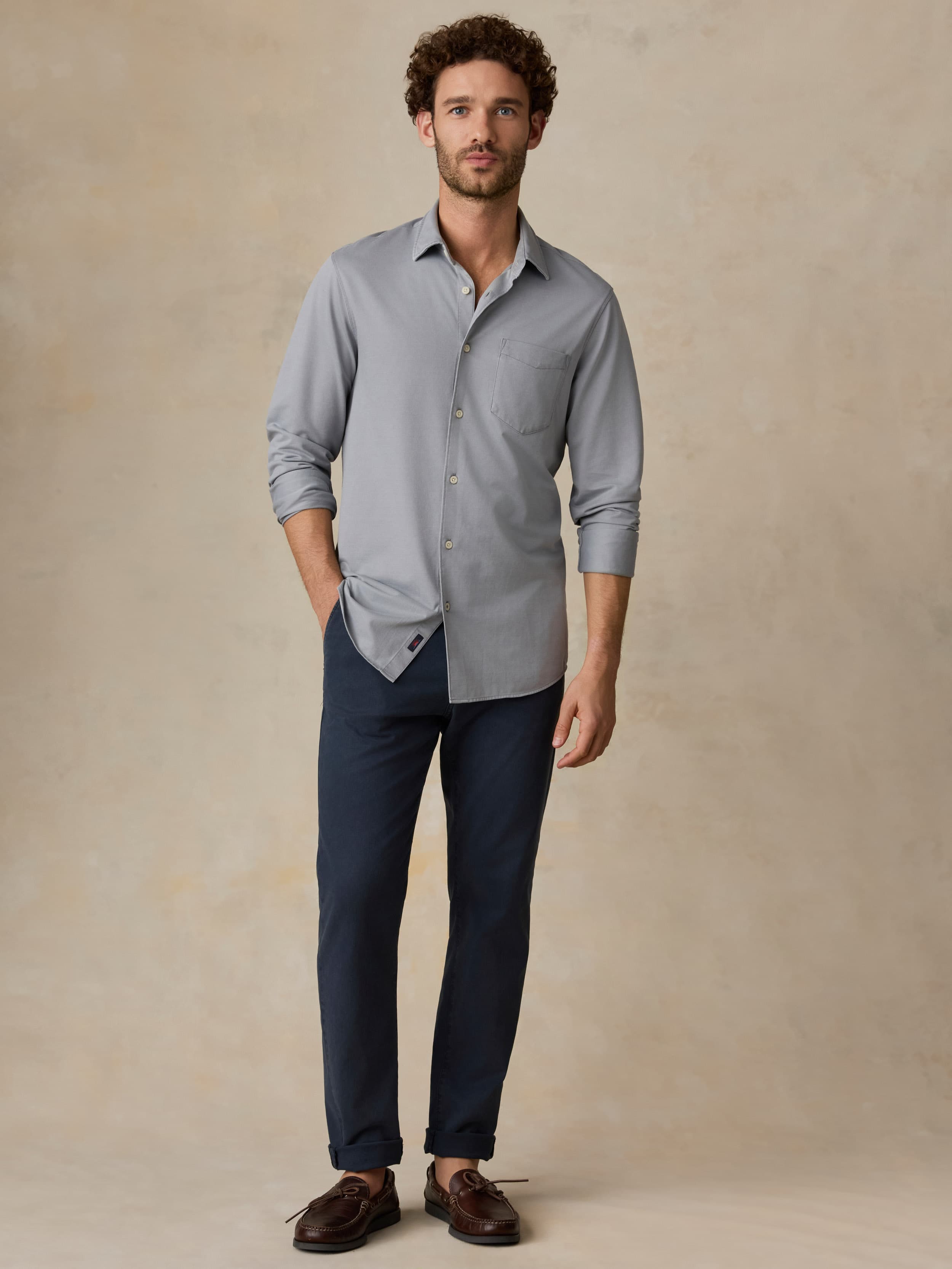 Costa Piqué Shirt - Wind Grey
