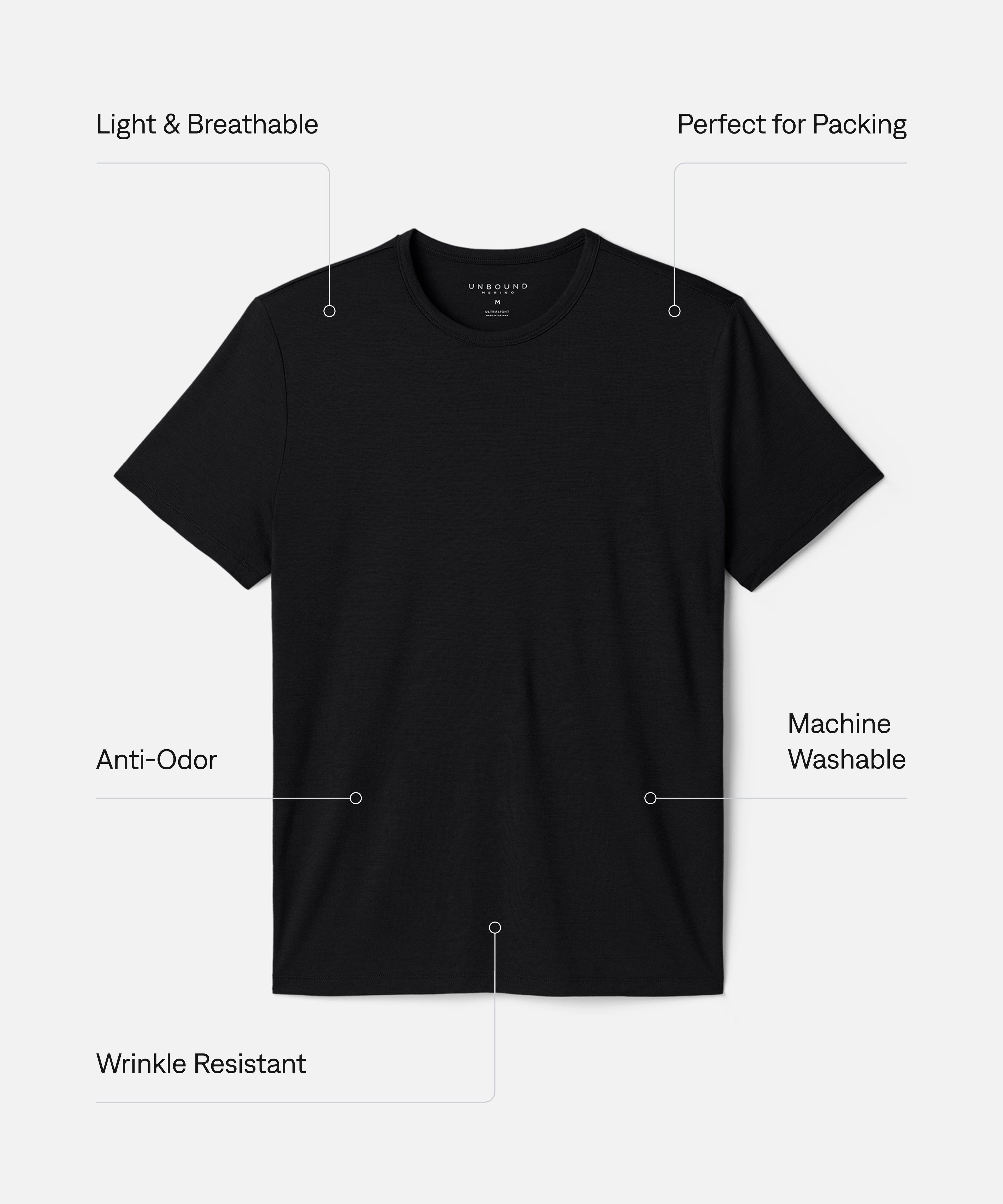 Men's Merino Ultralight Crew T-Shirt