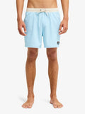 One Piece Solid 16" Elastic Waist Boardshorts - Stratosphere