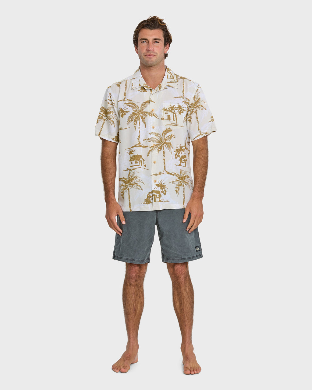 Waterman Off The Grid Shirt - Bone White