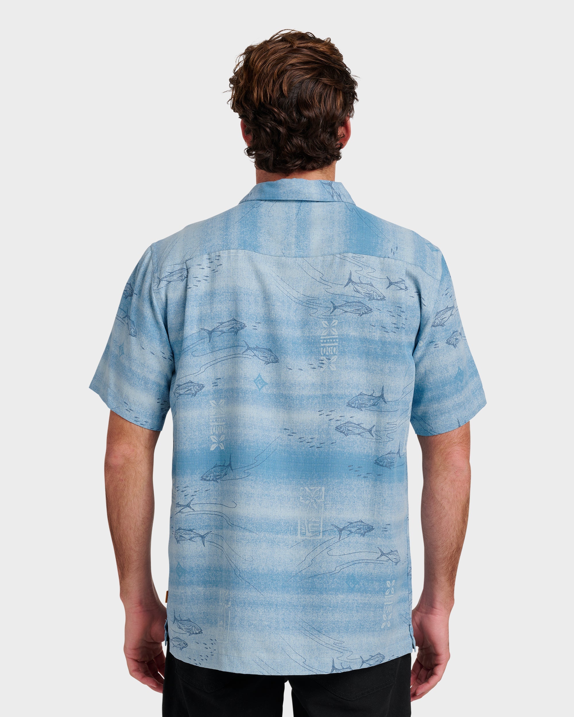 Waterman Go Fish Shirt - Sterling Blue