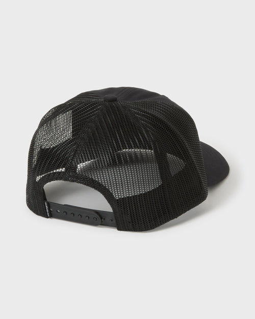 Enzone 5-Panel Cotton Canvas Snapback Hat - Black