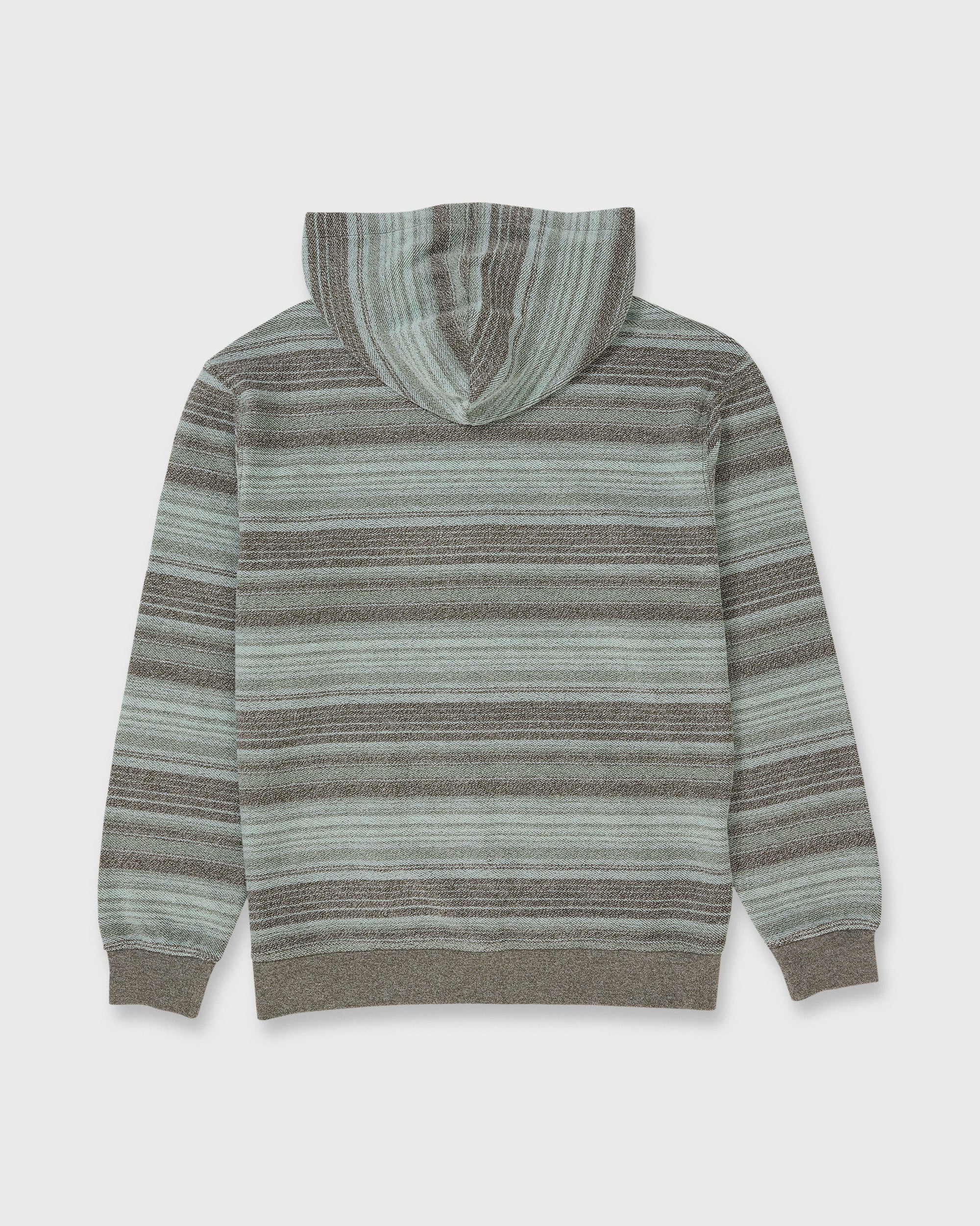 Great Otway Yarn-Dyed Stripe Pullover Hoodie - Grape Leaf