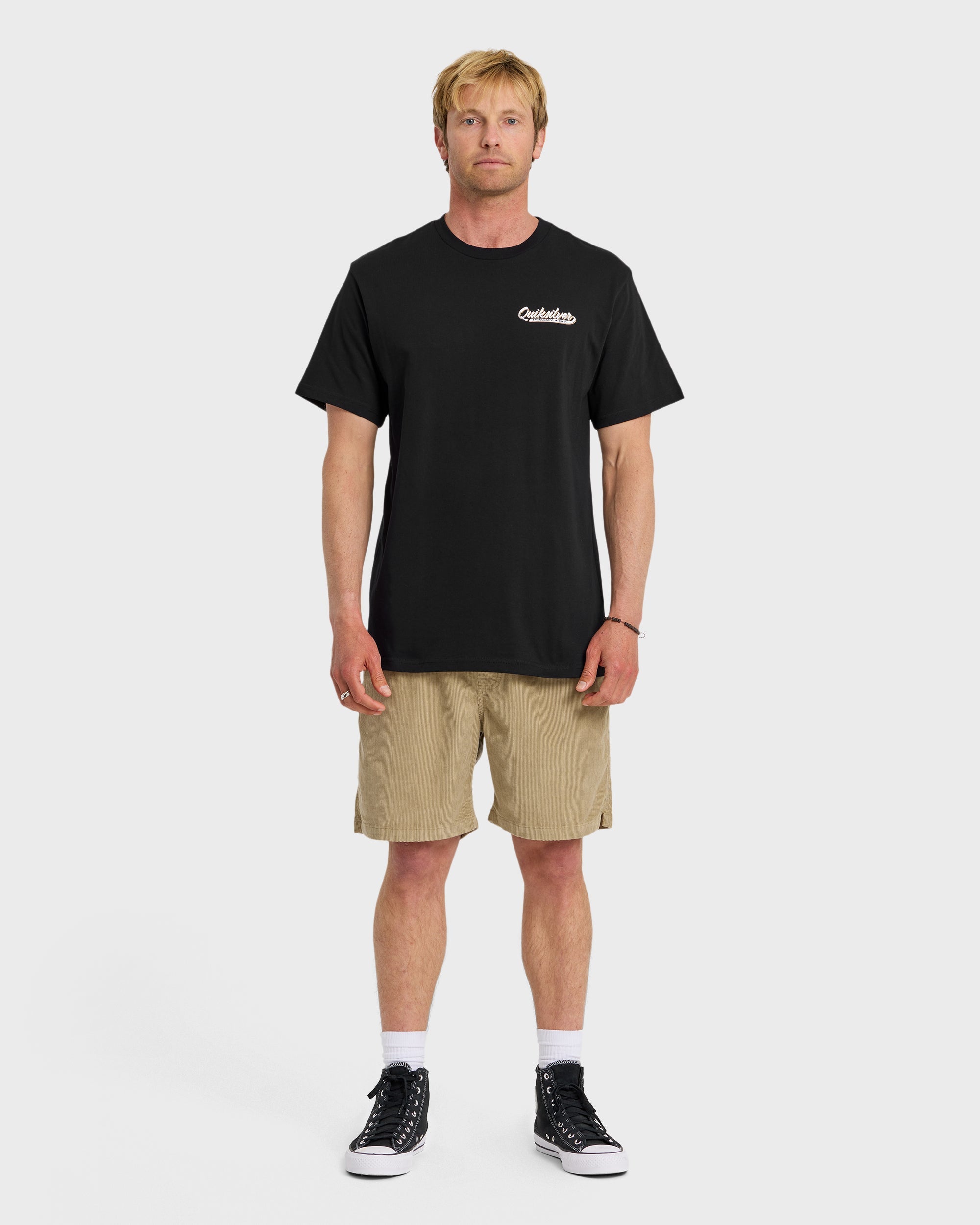 Thick To Thin Graphic Short Sleeve T-Shirt - Black