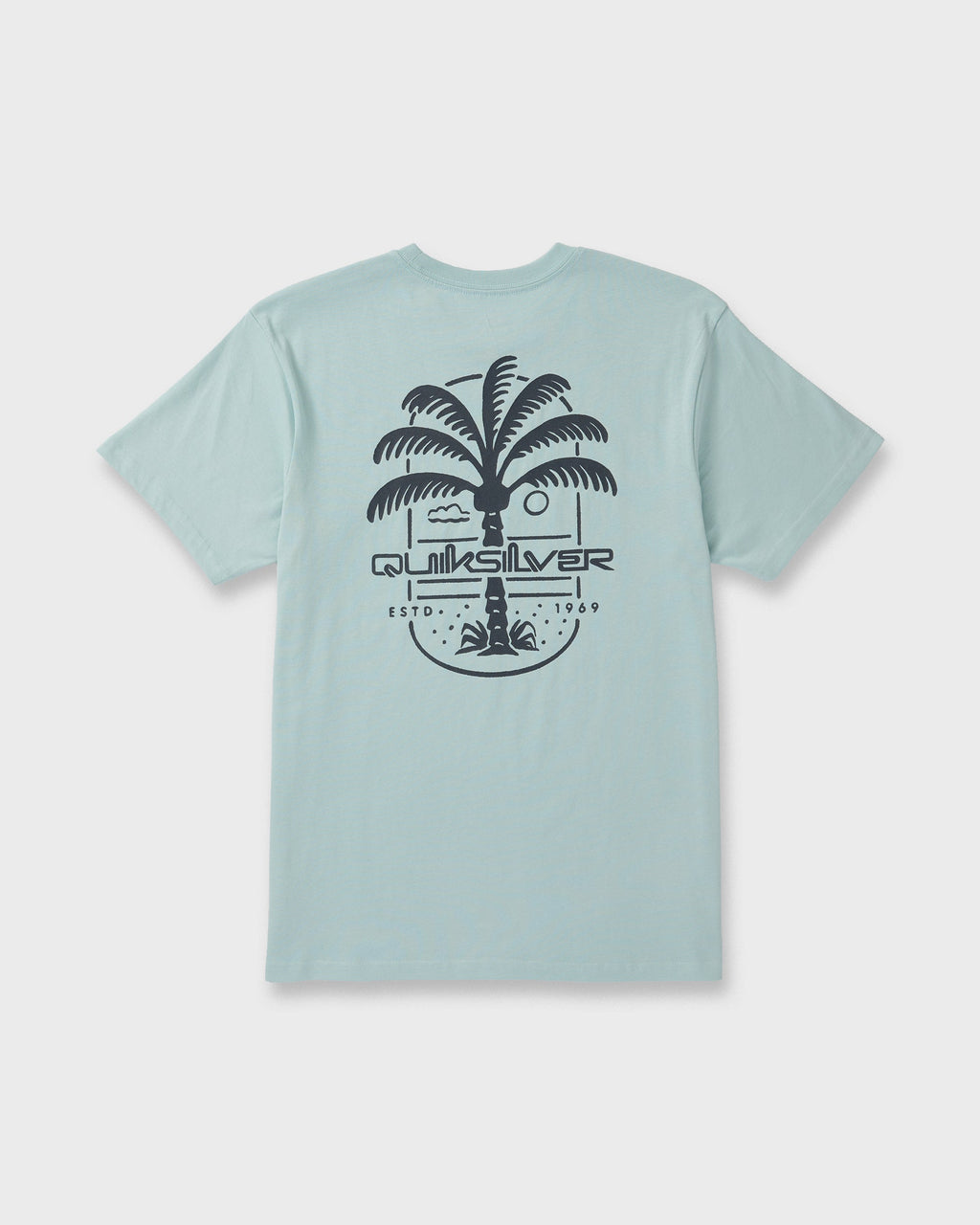 Uno Palm Short Sleeve T-Shirt - Blue Haze