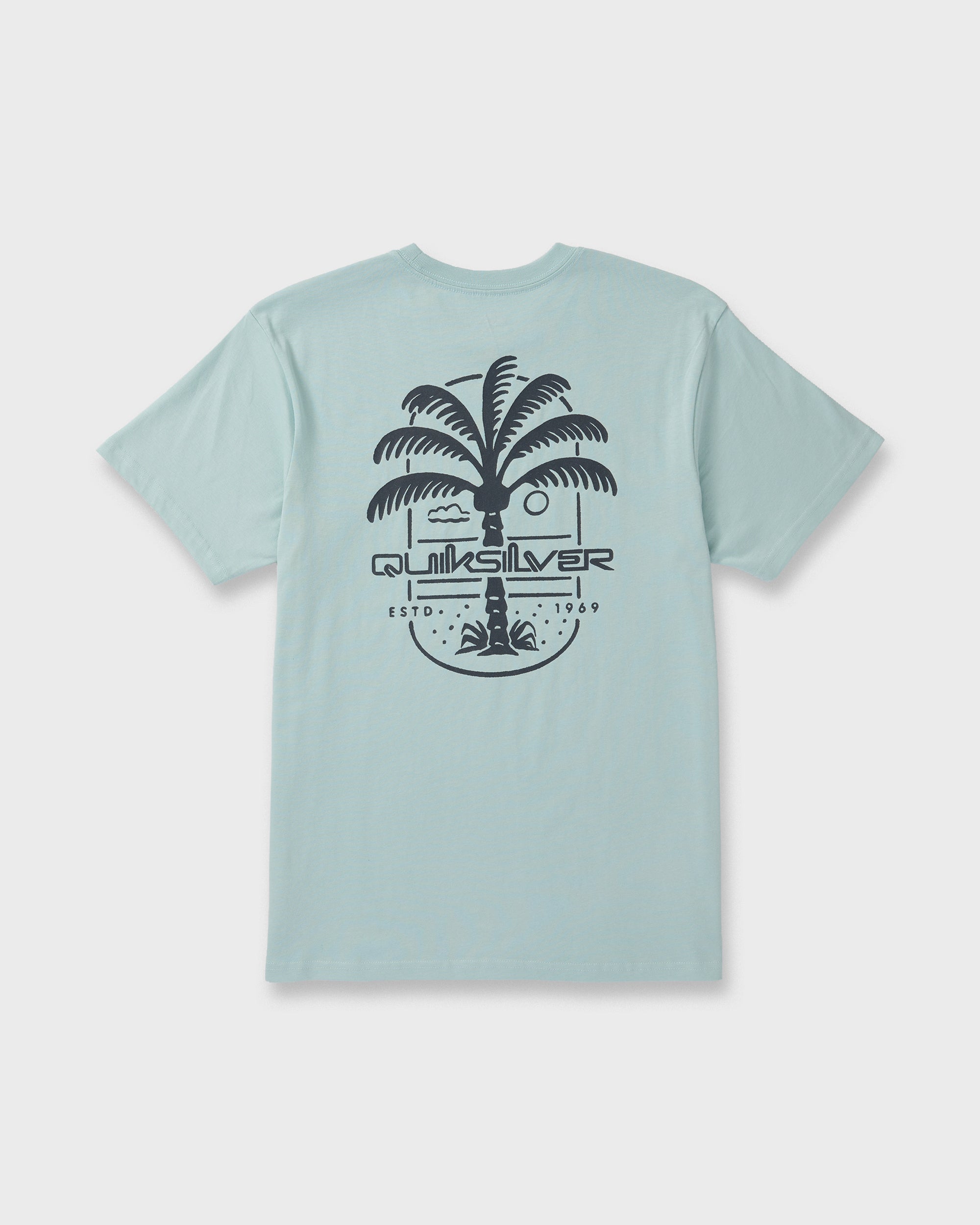 Uno Palm Short Sleeve T-Shirt - Blue Haze