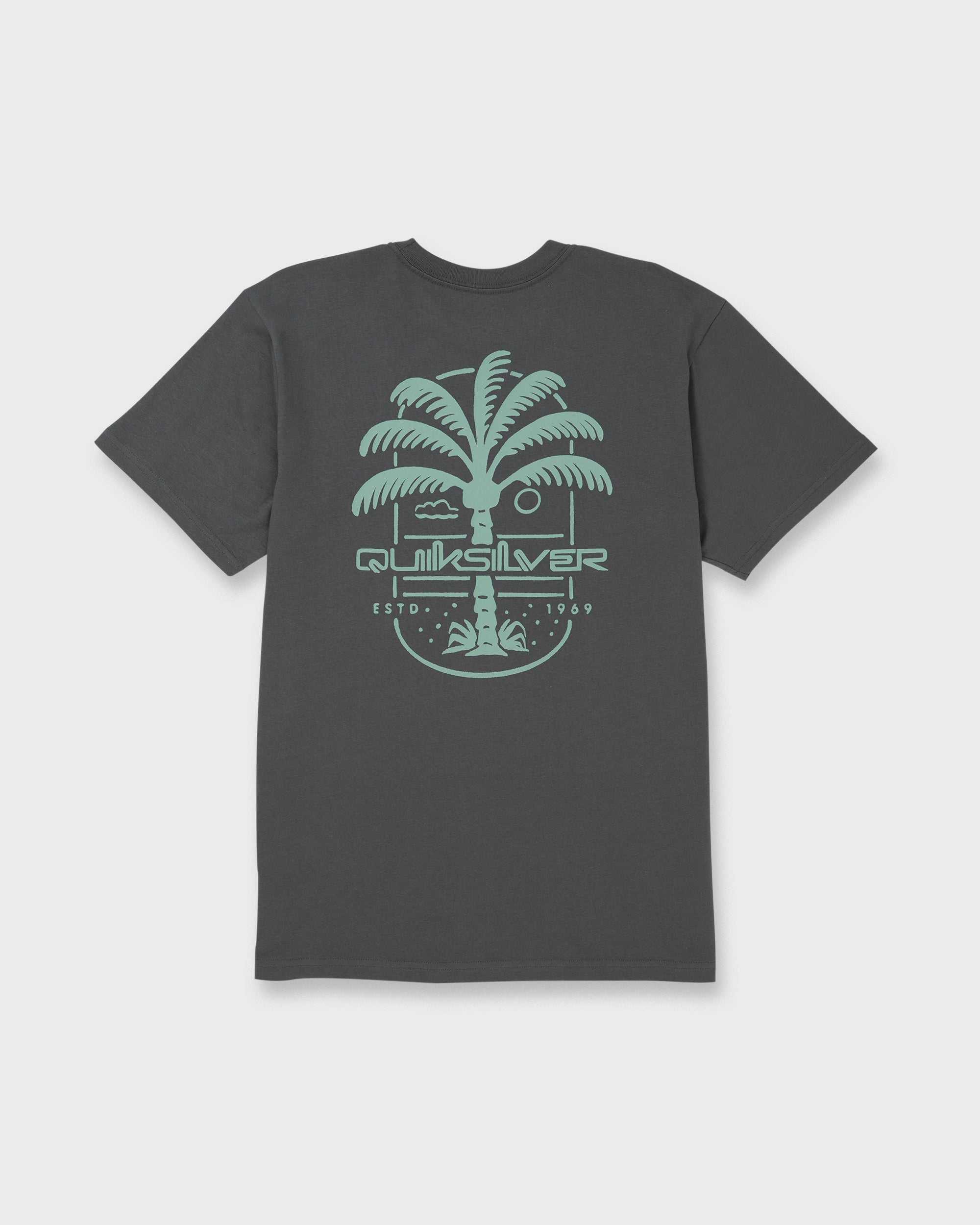 Uno Palm Short Sleeve T-Shirt - Iron Gate