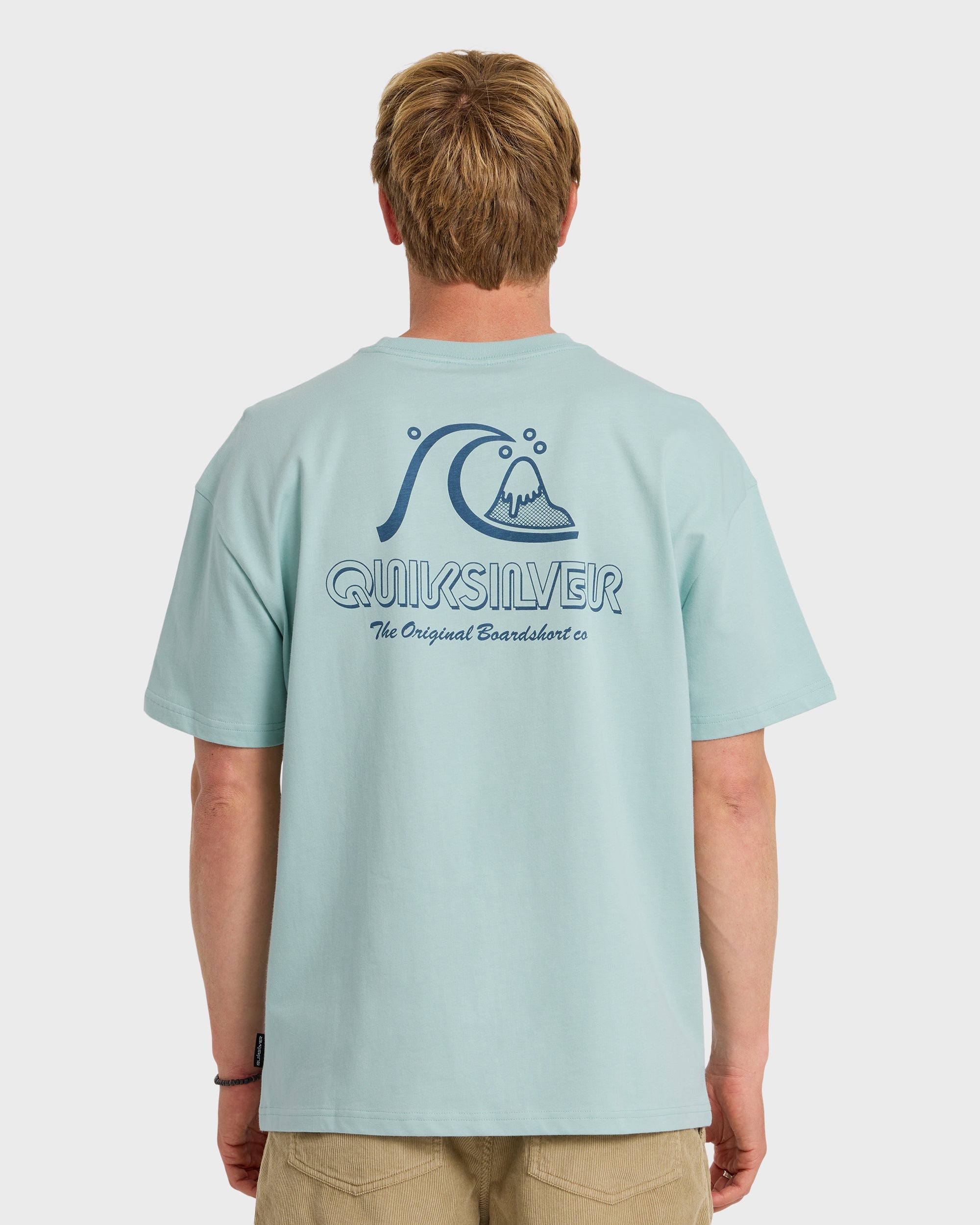Vintage Bubble Originals Oversized Short Sleeve Graphic T-Shirt - Blue Haze