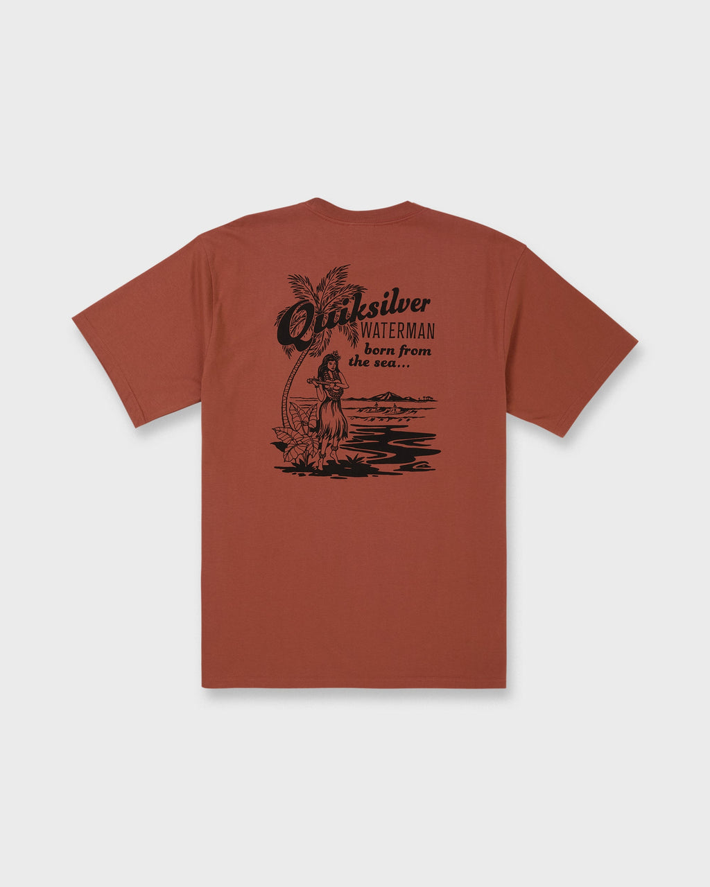 Waterman Lady Ukulele Short Sleeve T-Shirt - Marsala
