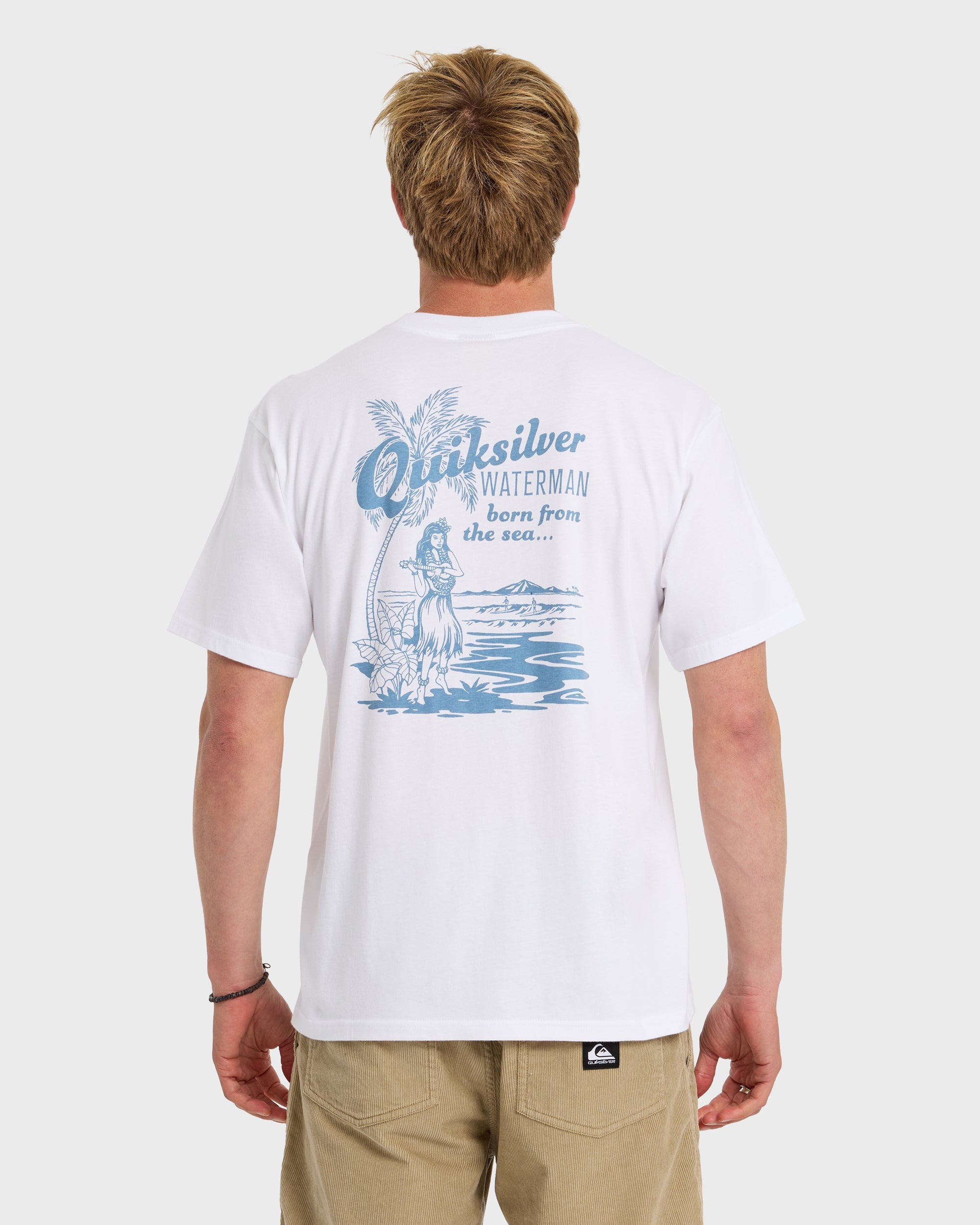 Waterman Lady Ukulele Short Sleeve T-Shirt - White