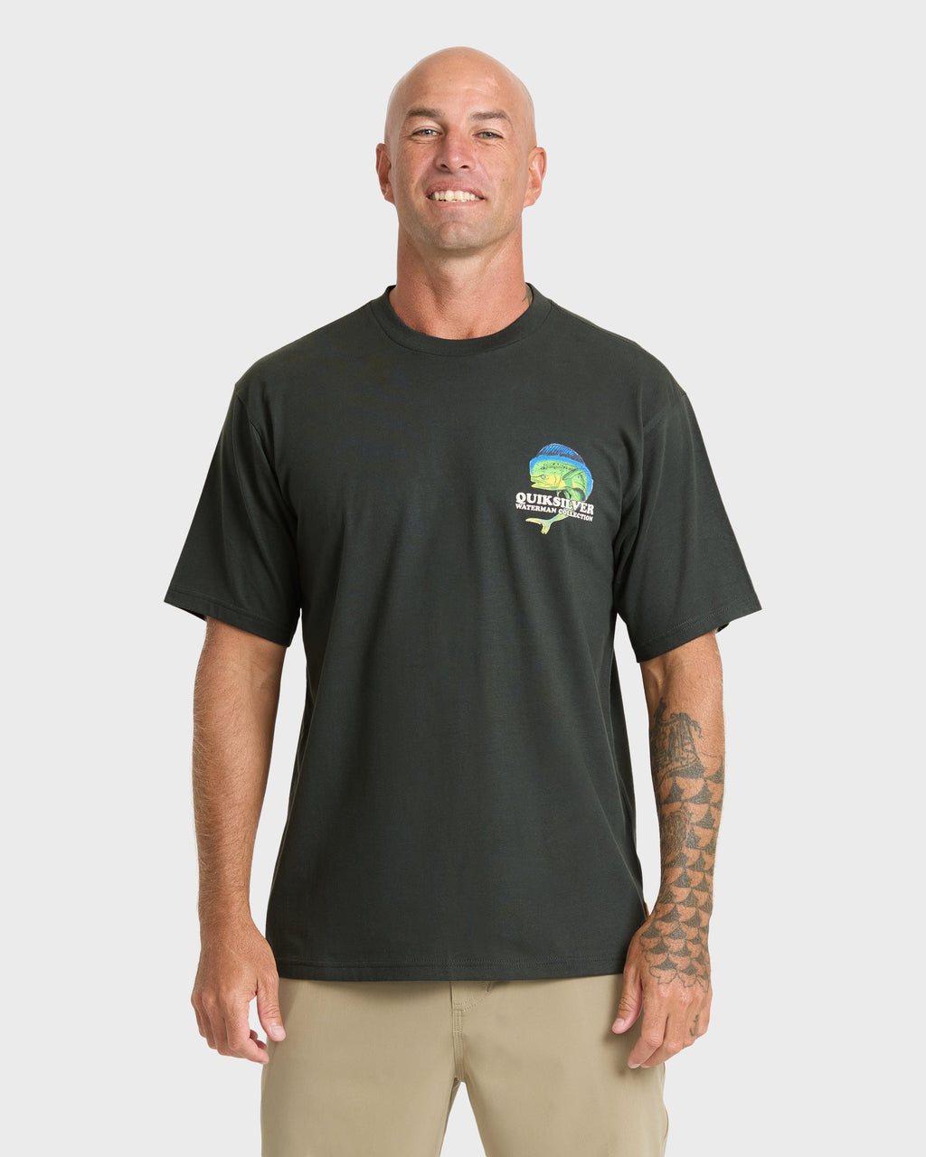 Waterman Big Bull Sueded Short Sleeve T-Shirt - Phantom