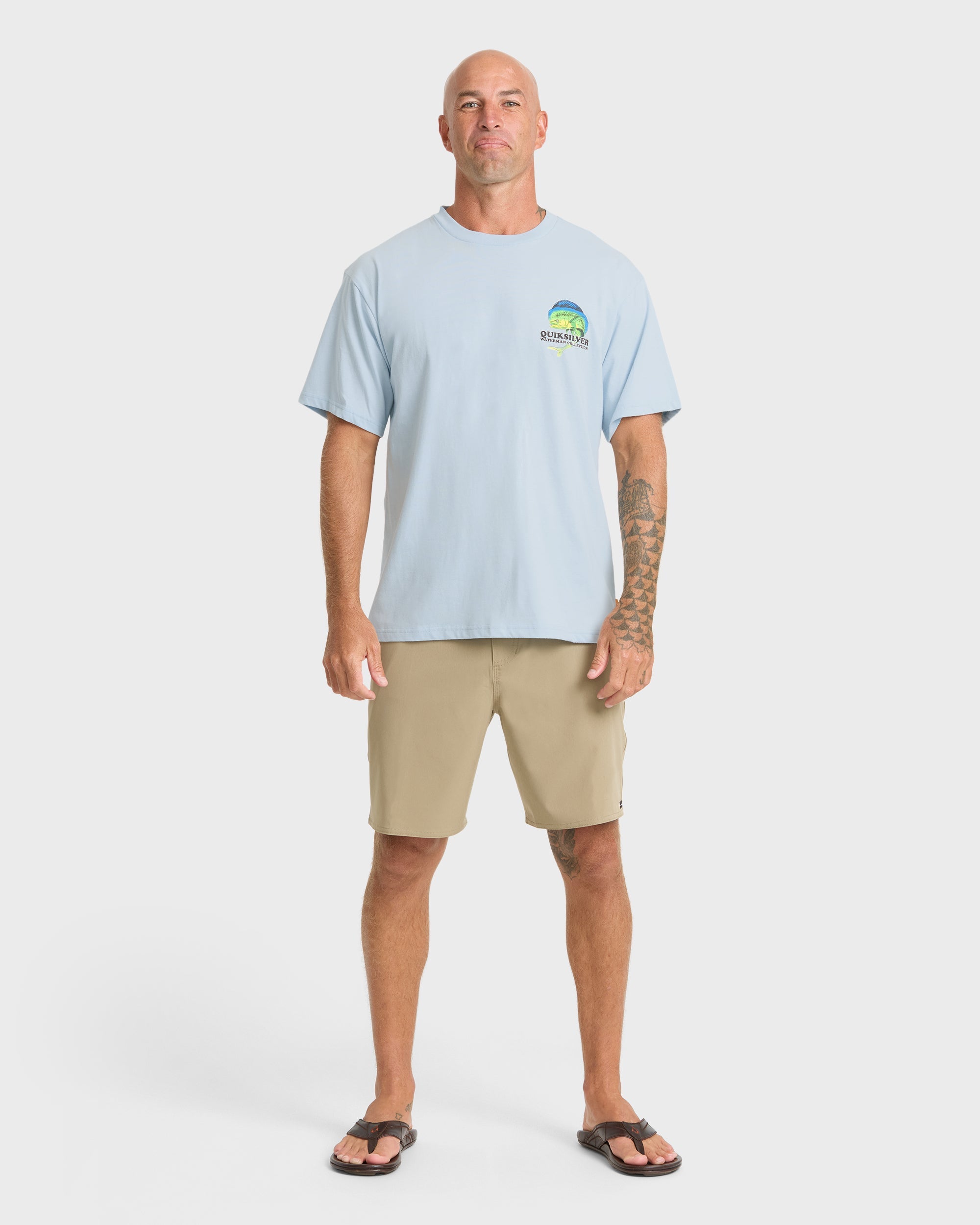 Waterman Big Bull Sueded Short Sleeve T-Shirt - Skyway