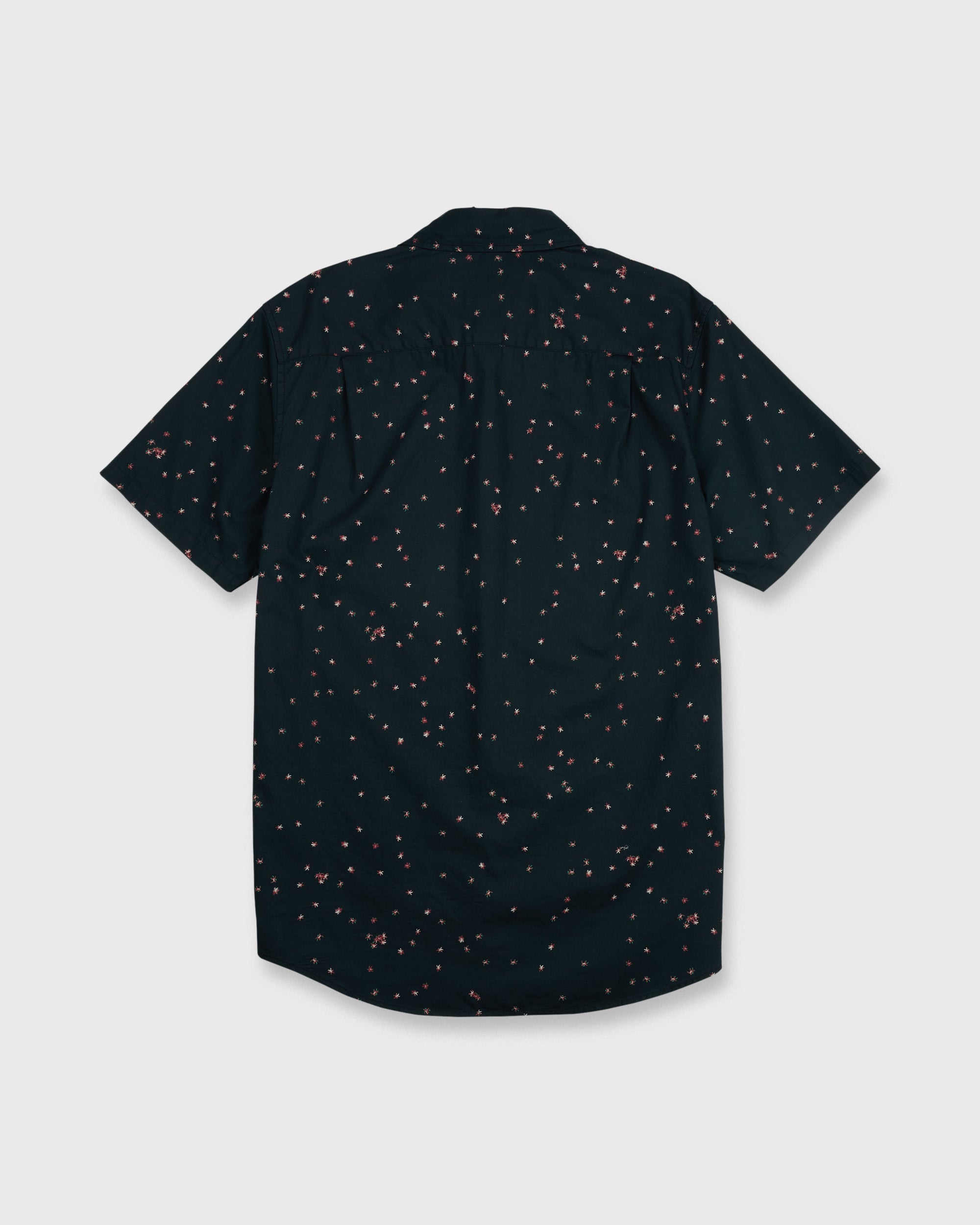 Ditsy Blossom Classic Short Sleeve Shirt - Anthracite