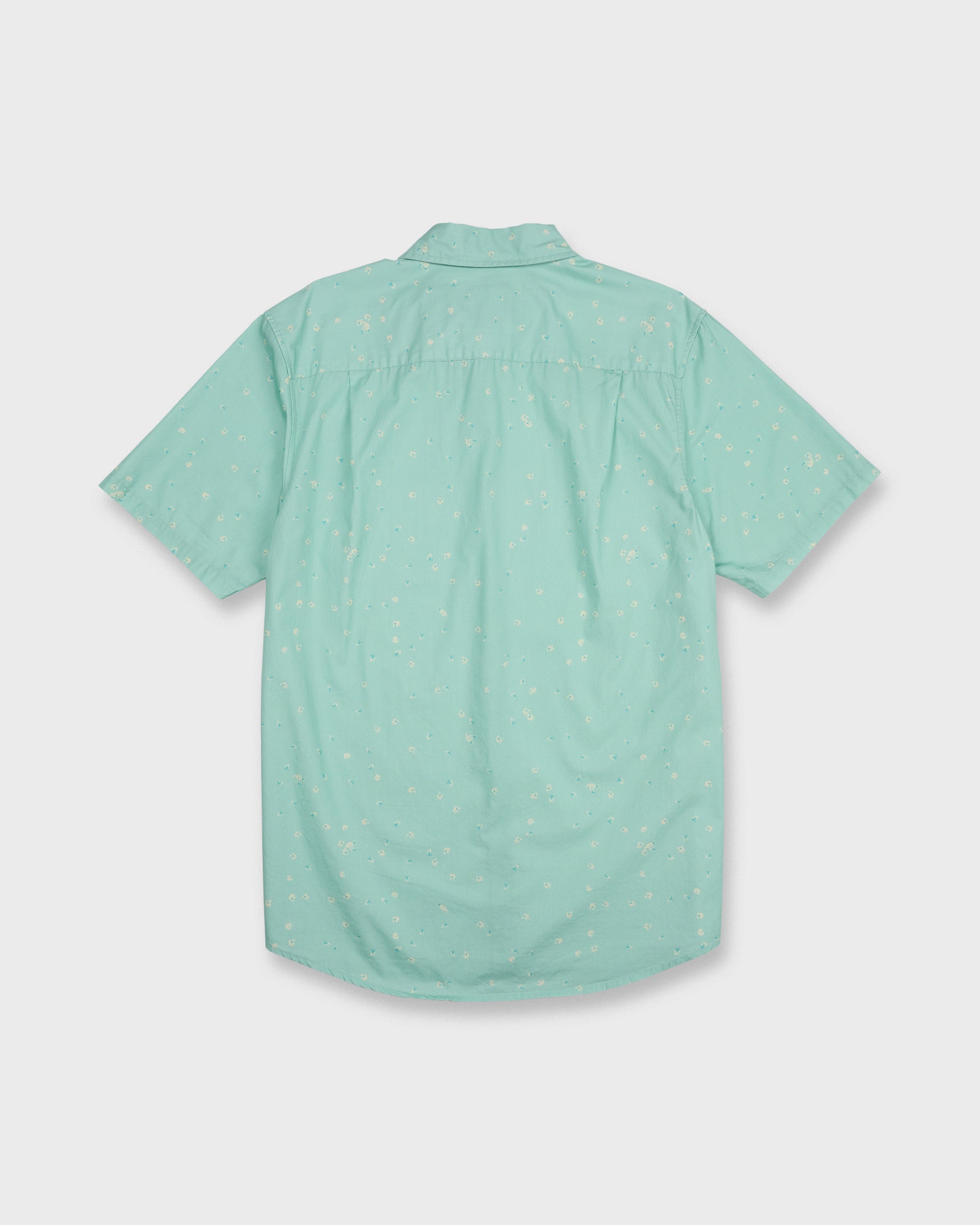 Ditsy Blossom Classic Short Sleeve Shirt - Blue Haze