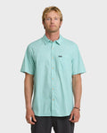 Ditsy Blossom Classic Short Sleeve Shirt - Blue Haze