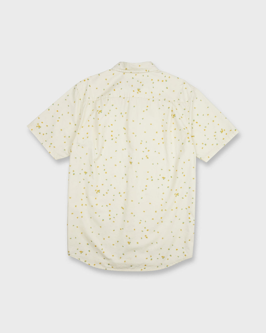 Ditsy Blossom Classic Short Sleeve Shirt - Bone White