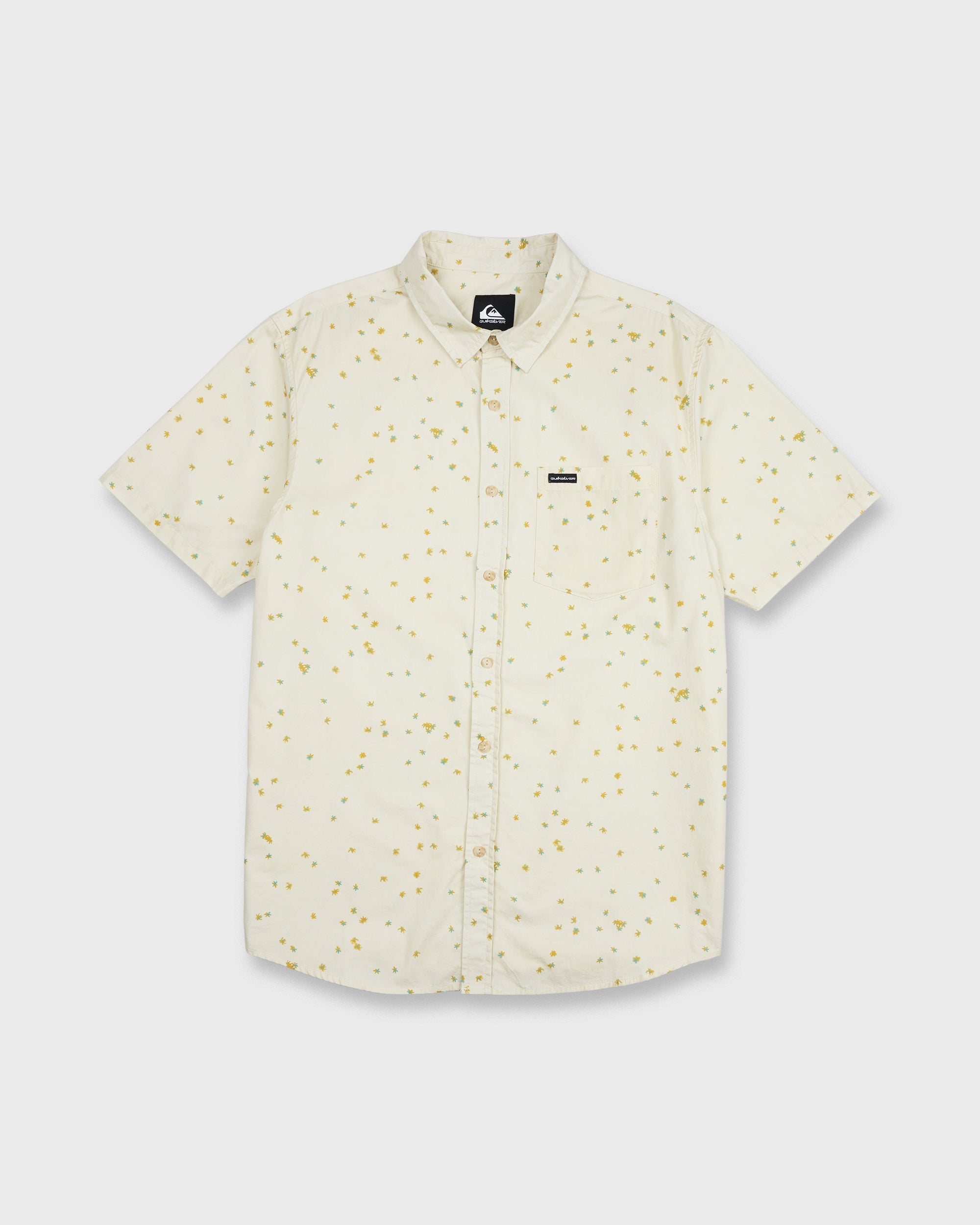 Ditsy Blossom Classic Short Sleeve Shirt - Bone White
