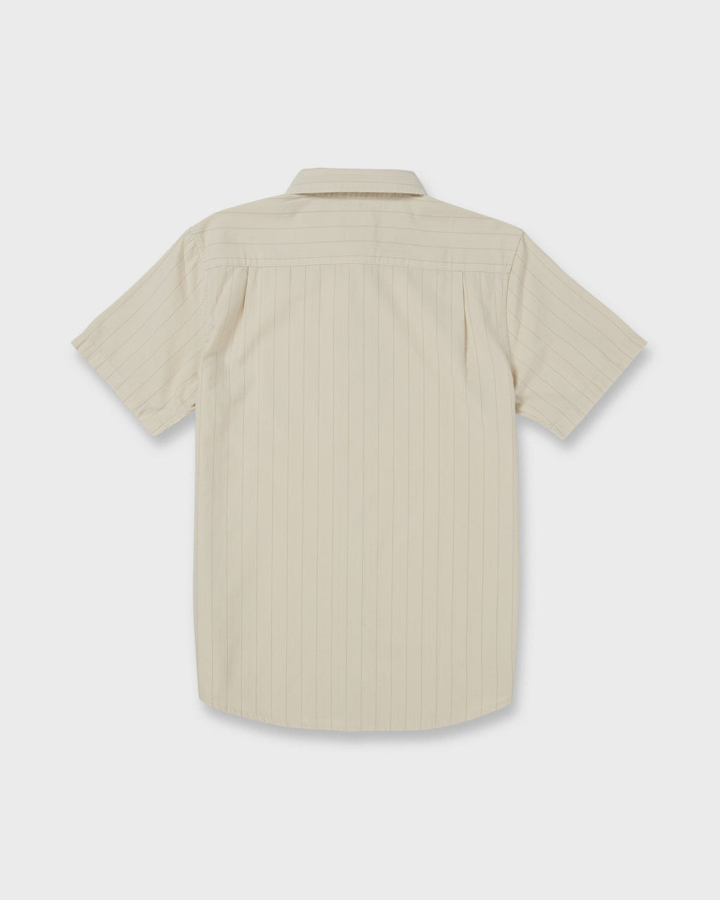 Dobby Stripe Classic Short Sleeve Shirt - Bone White