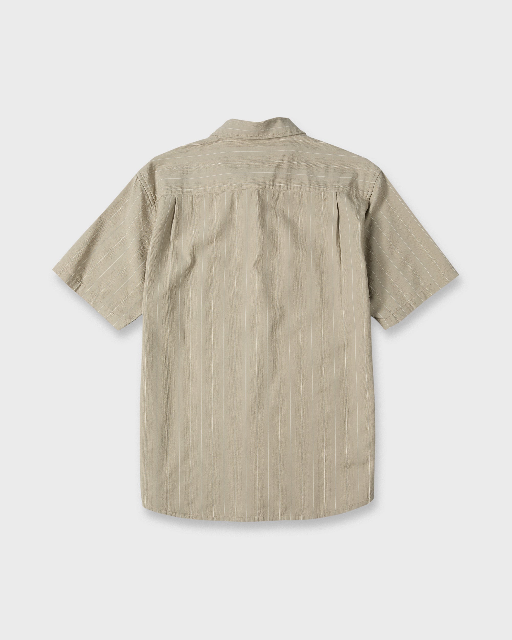 Dobby Stripe Classic Short Sleeve Woven Shirt - Seneca Rock