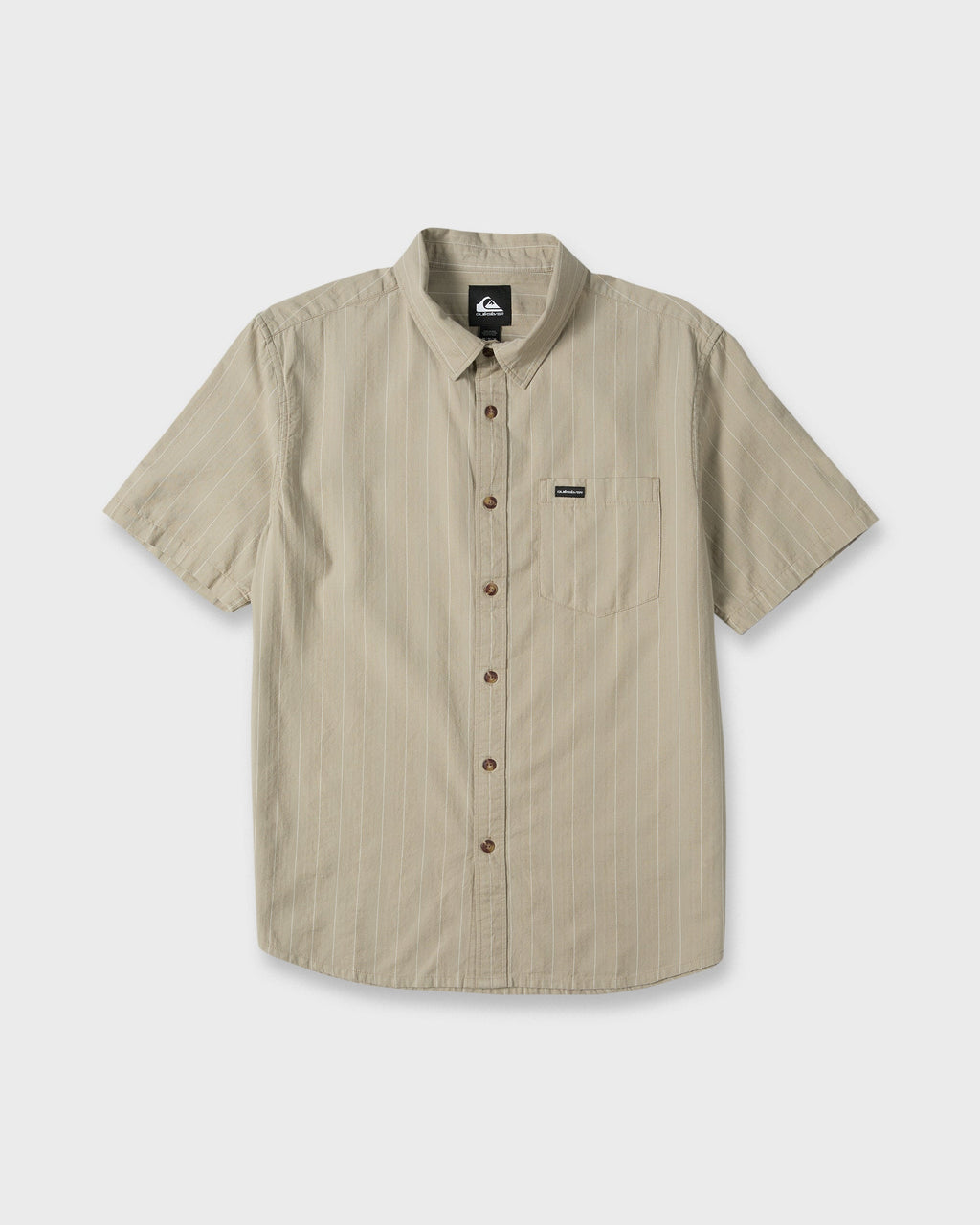 Dobby Stripe Classic Short Sleeve Woven Shirt - Seneca Rock