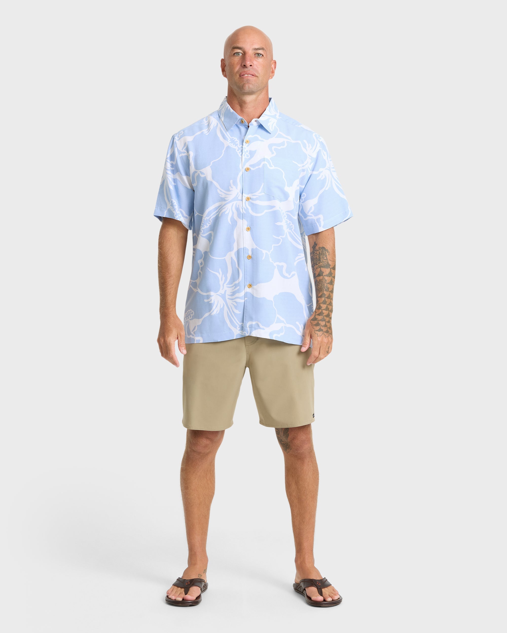 Waterman Bay Breeze Short Sleeve Shirt - Skyway