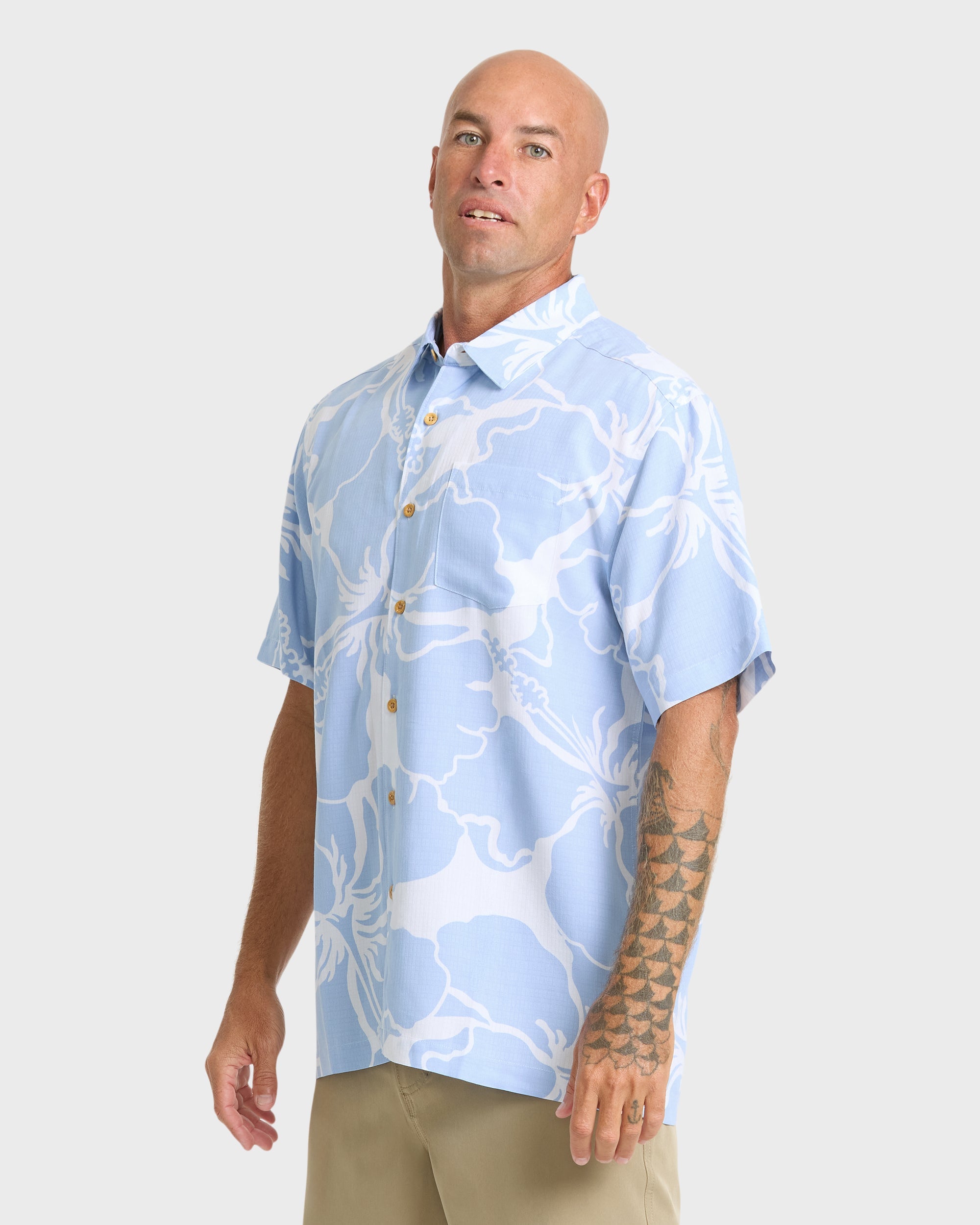 Waterman Bay Breeze Short Sleeve Shirt - Skyway