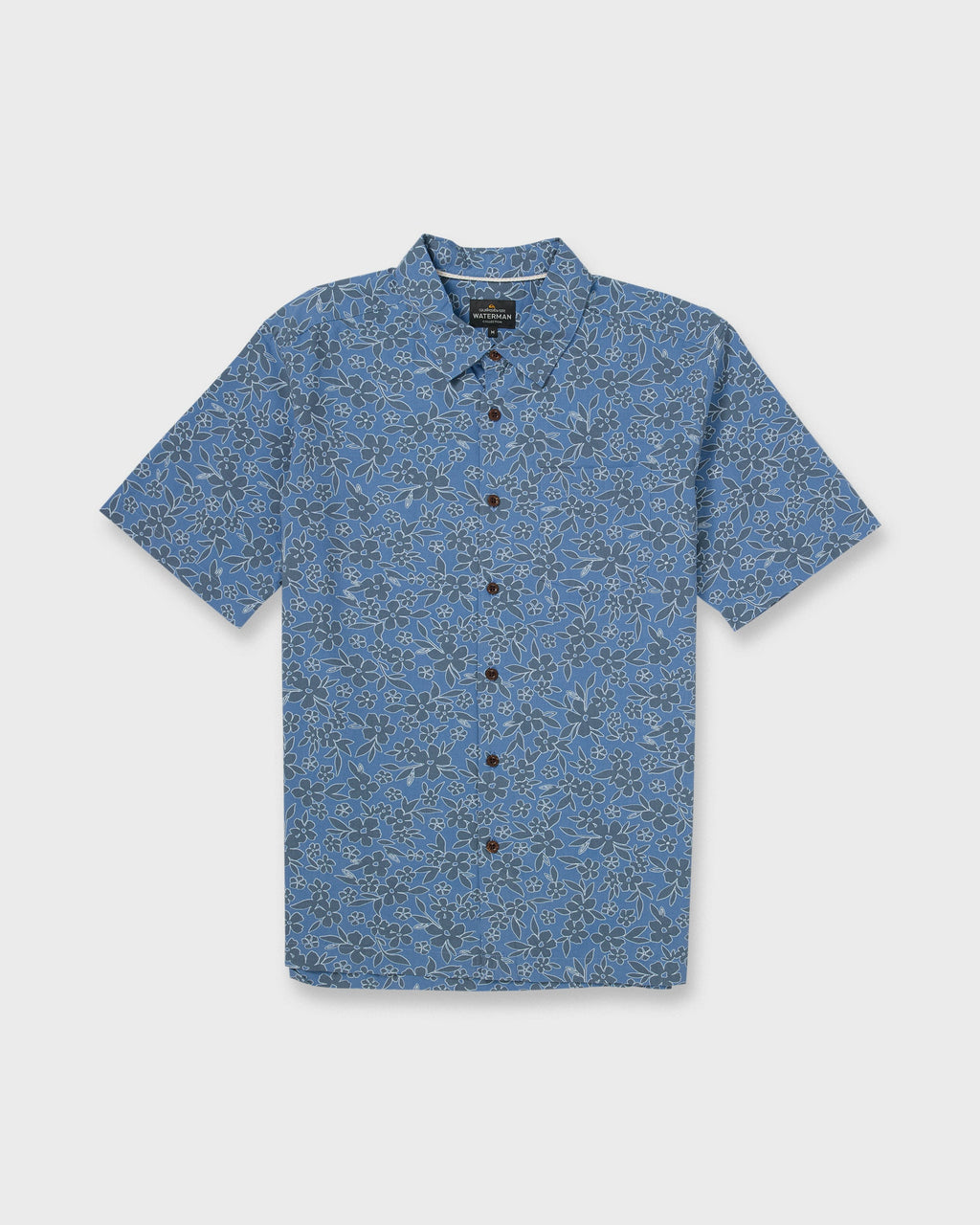 Waterman Flower Field Short Sleeve Shirt - Blue Shadow