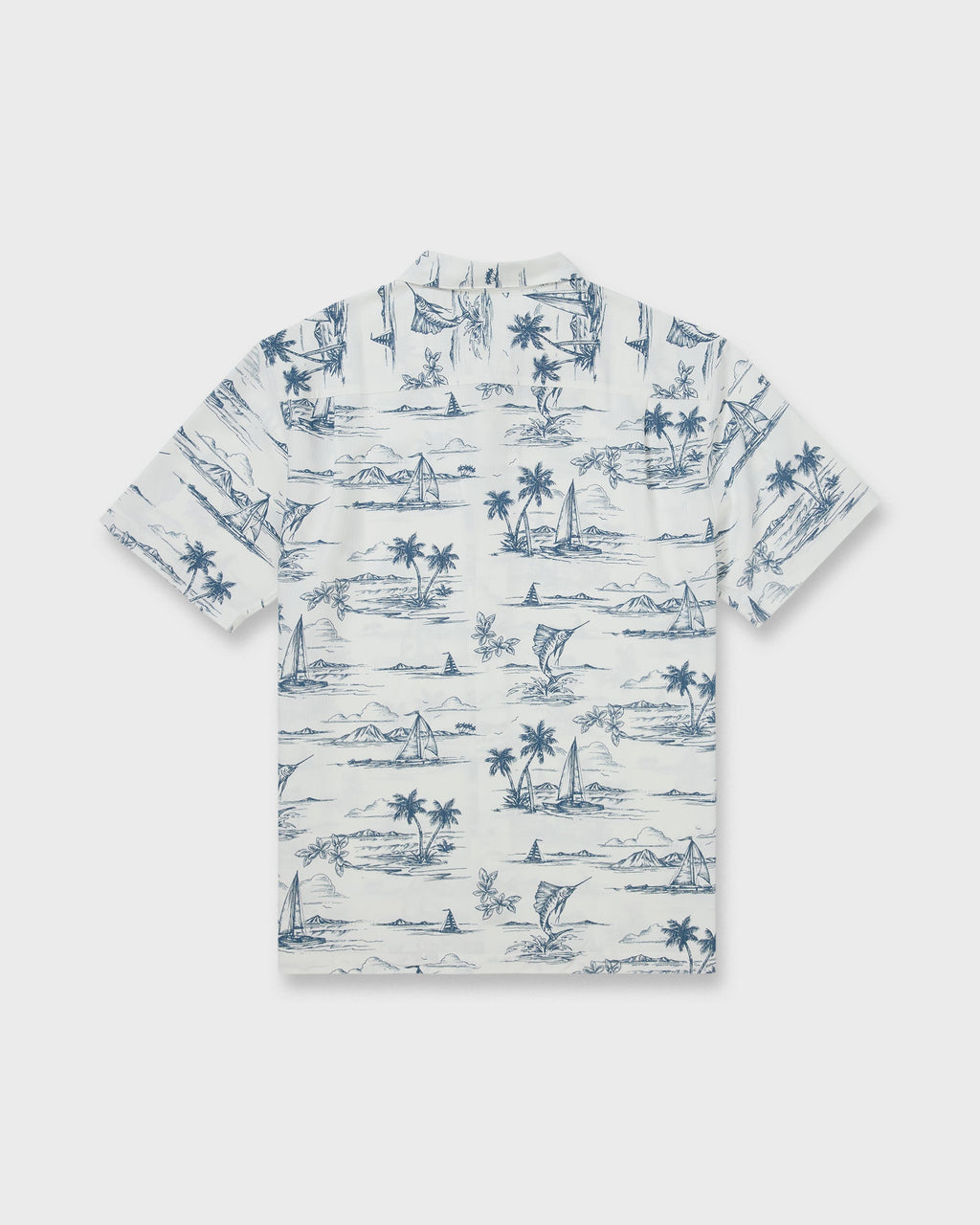 Waterman Sail Away Short Sleeve Shirt - Dark Denim