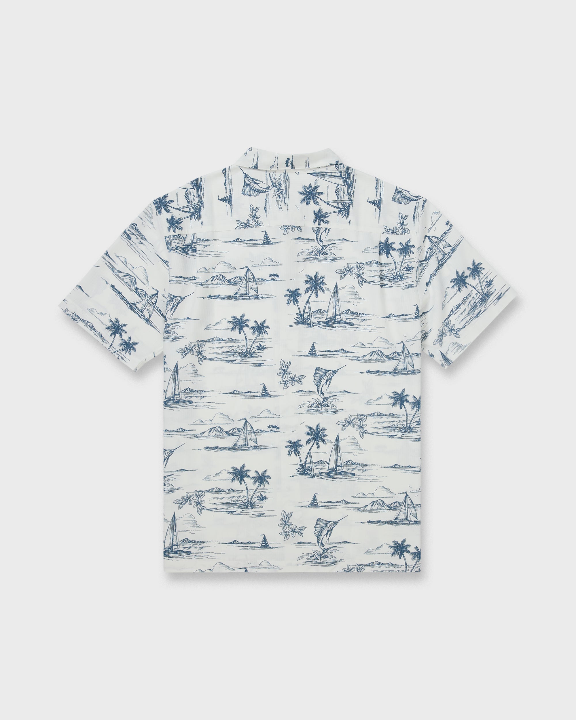 Waterman Sail Away Short Sleeve Shirt - Dark Denim
