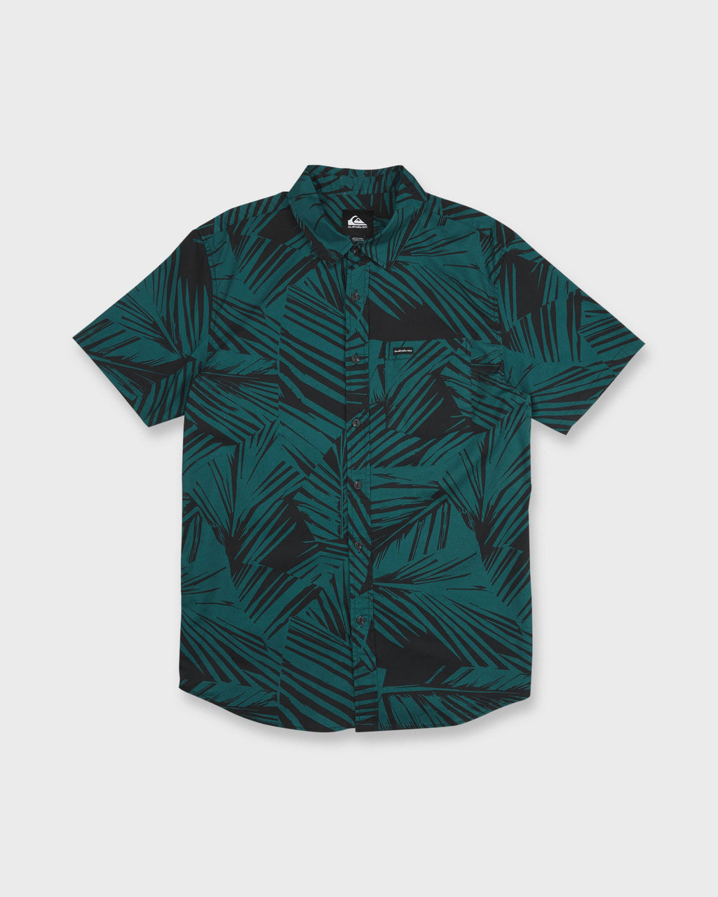 Aruba Palm Classic Stretch Short Sleeve Shirt - Mediterranea